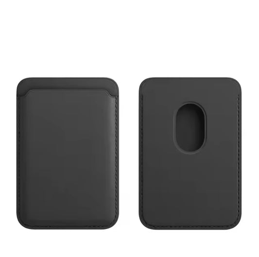 Luxury MagSafe Leather Wallet & Card Holder for iPhone 12–15 Pro Max
